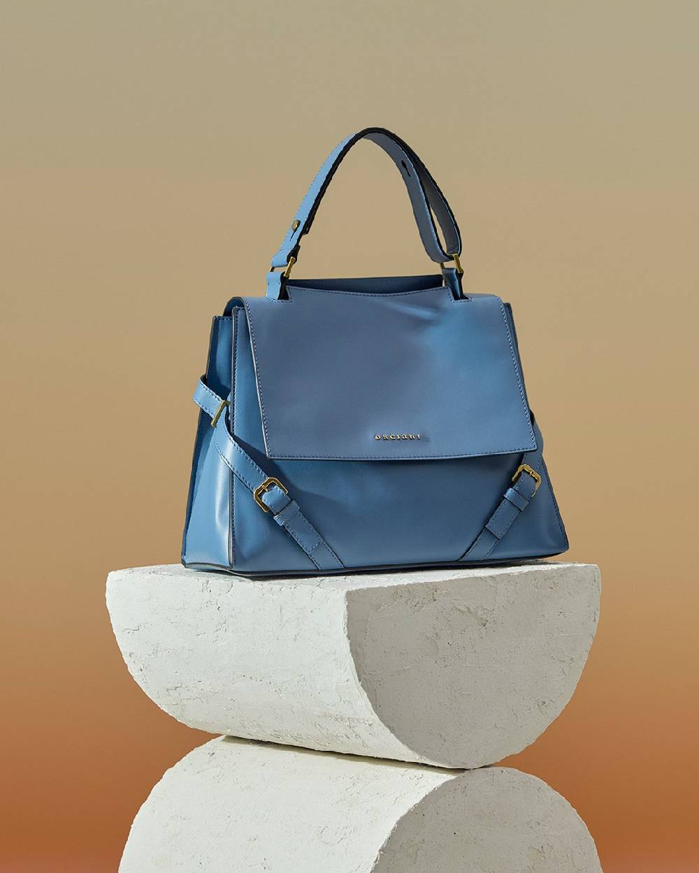 Orciani Borsa Sveva Couture Media a spalla in pelle con tracolla Affare Del Giorno
