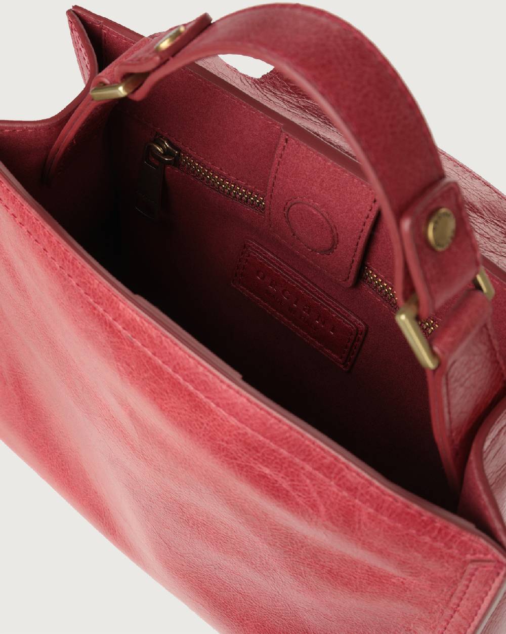 Orciani Borsa Sveva Notturno piccola in pelle con tracolla In Vendita