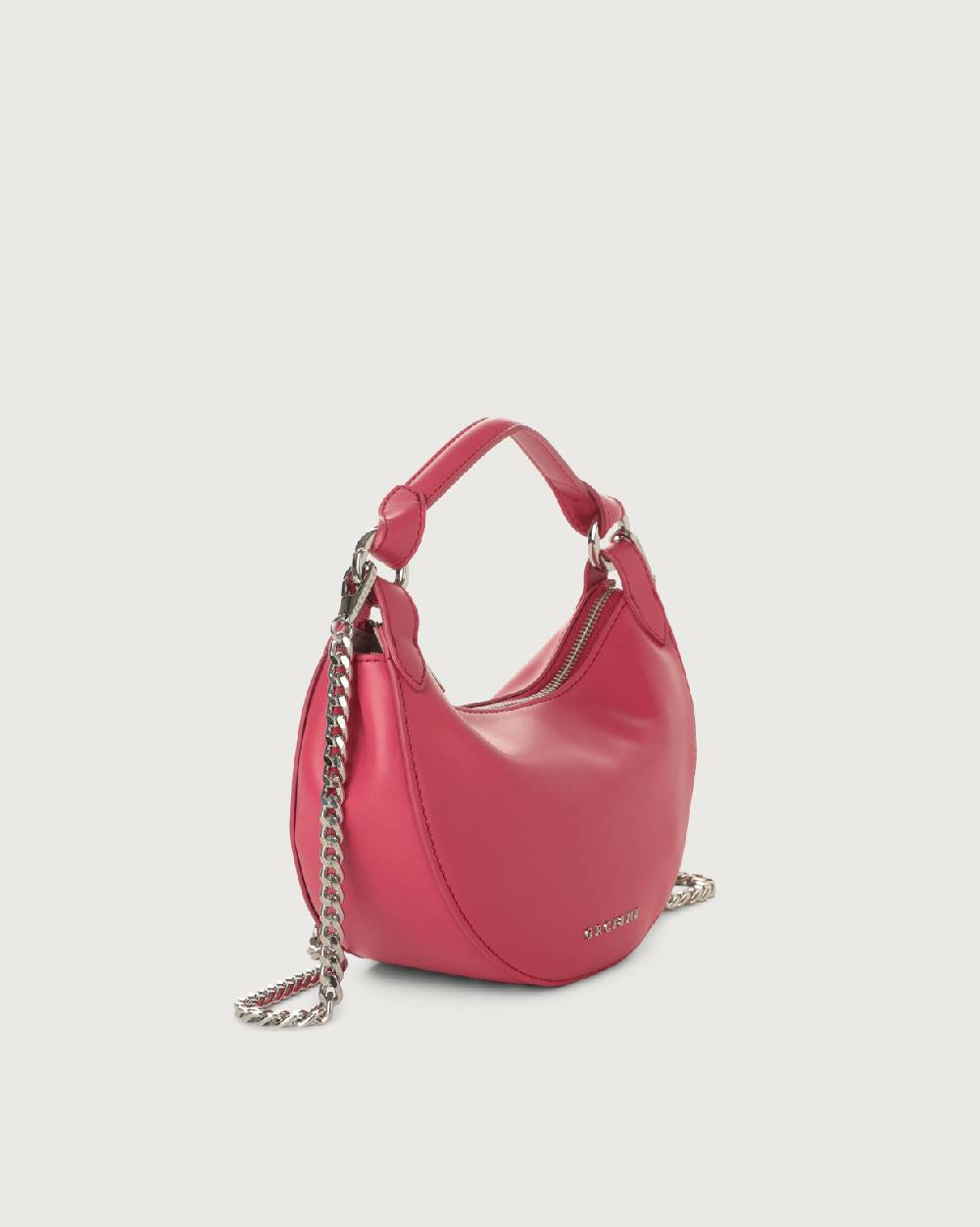 Orciani Mini Bag Dumpling Vanity in pelle con tracolla Vendita Calda