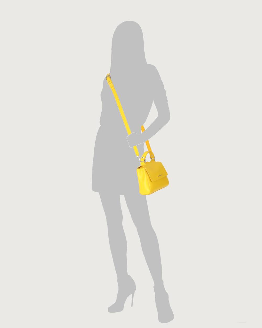 Orciani Borsa Sveva Vanity Mini a mano in pelle con tracolla Vendita Economica