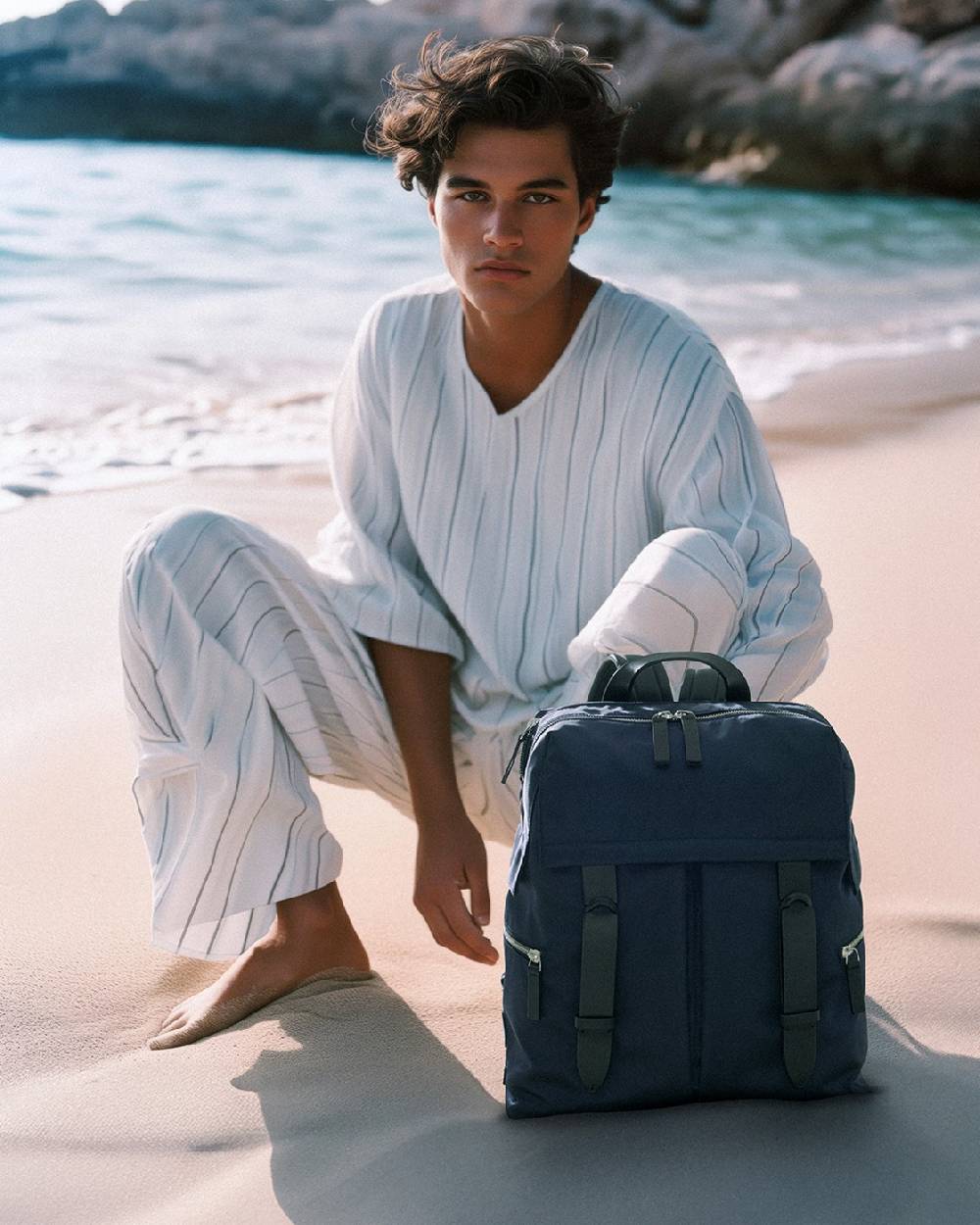 Orciani Zaino Nobuckle Planet in eco-nylon Saldi Di Fabbrica