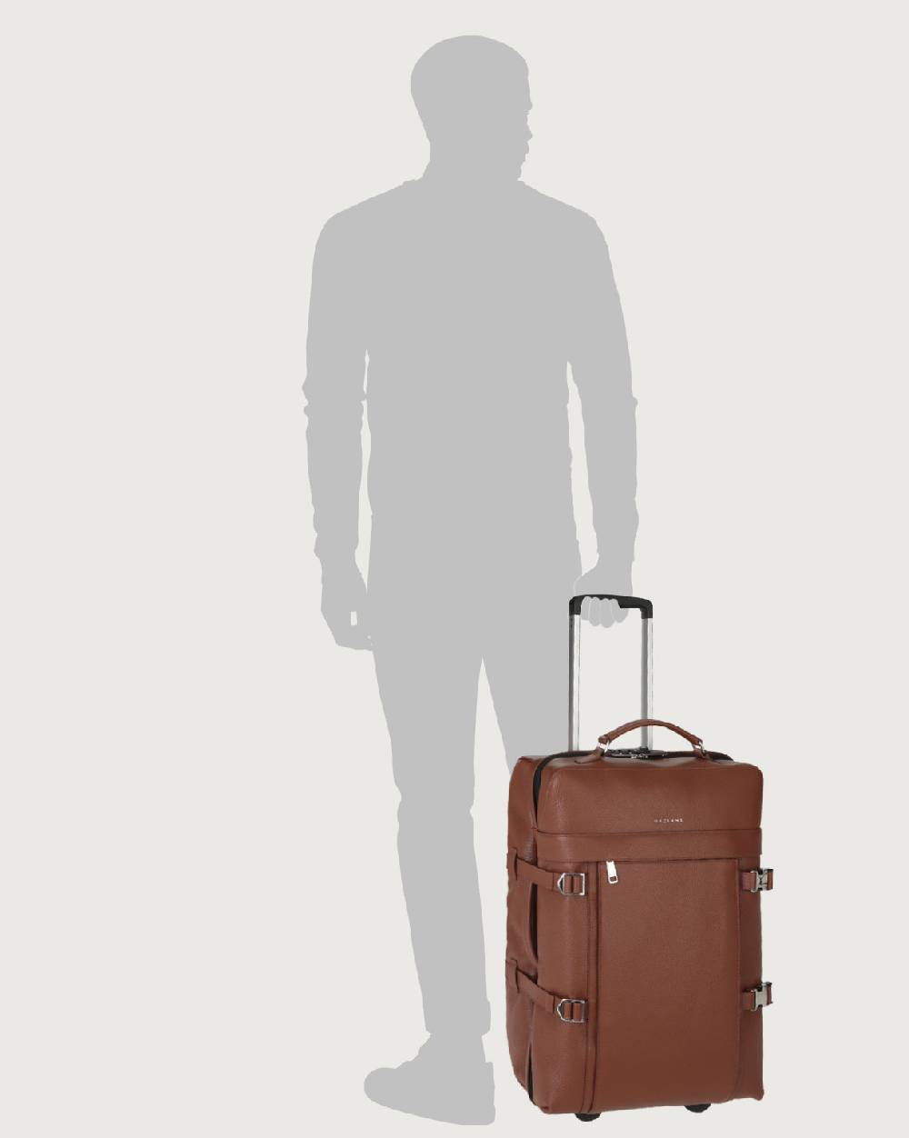 Orciani Trolley Micron due ruote in pelle Moda
