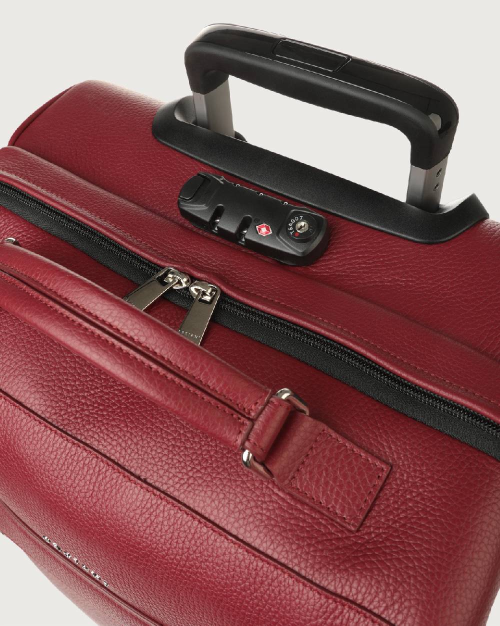 Orciani Trolley Micron due ruote in pelle Italia