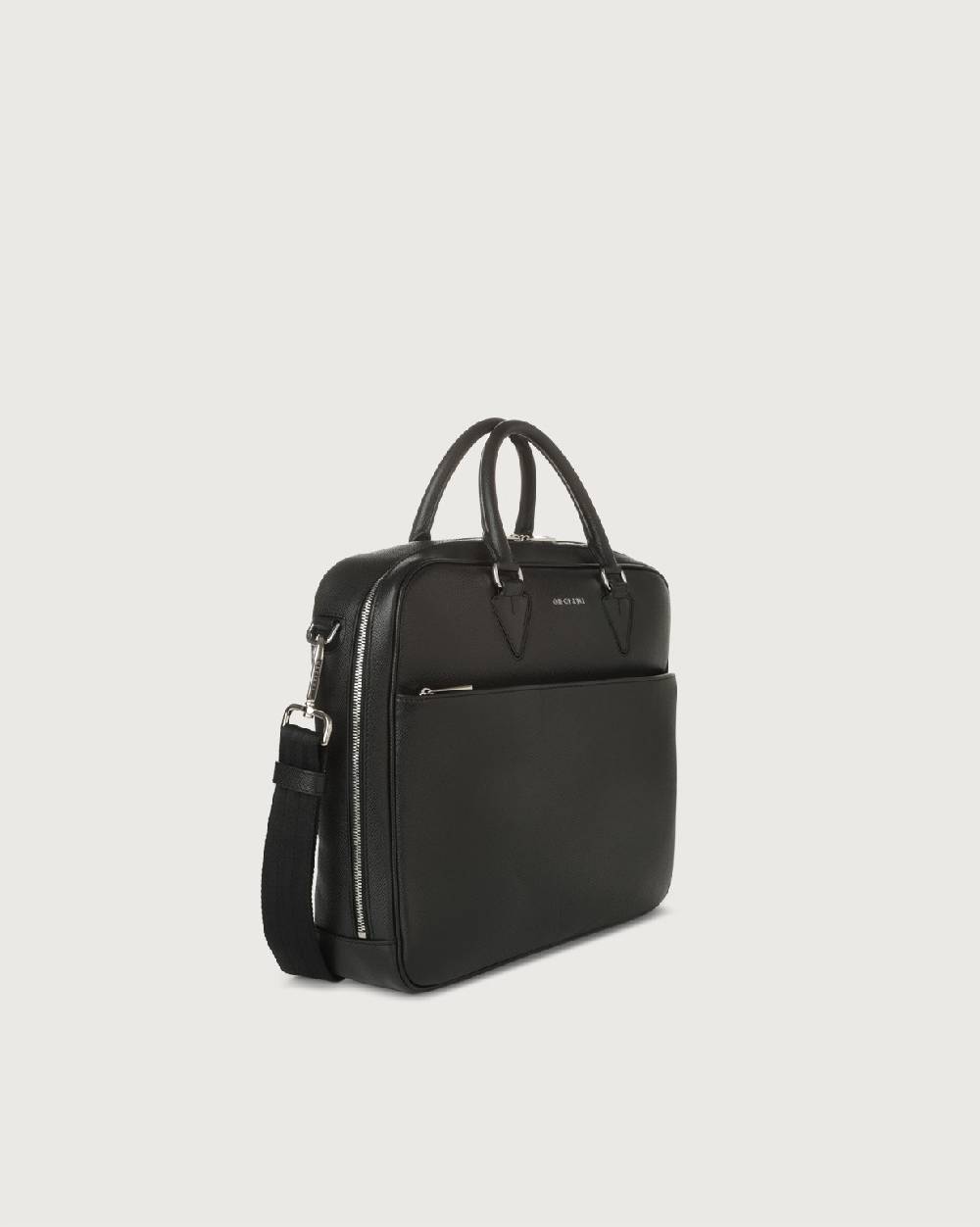 Orciani Borsa a mano Business slim Timeless in pelle palmellata Nuovo