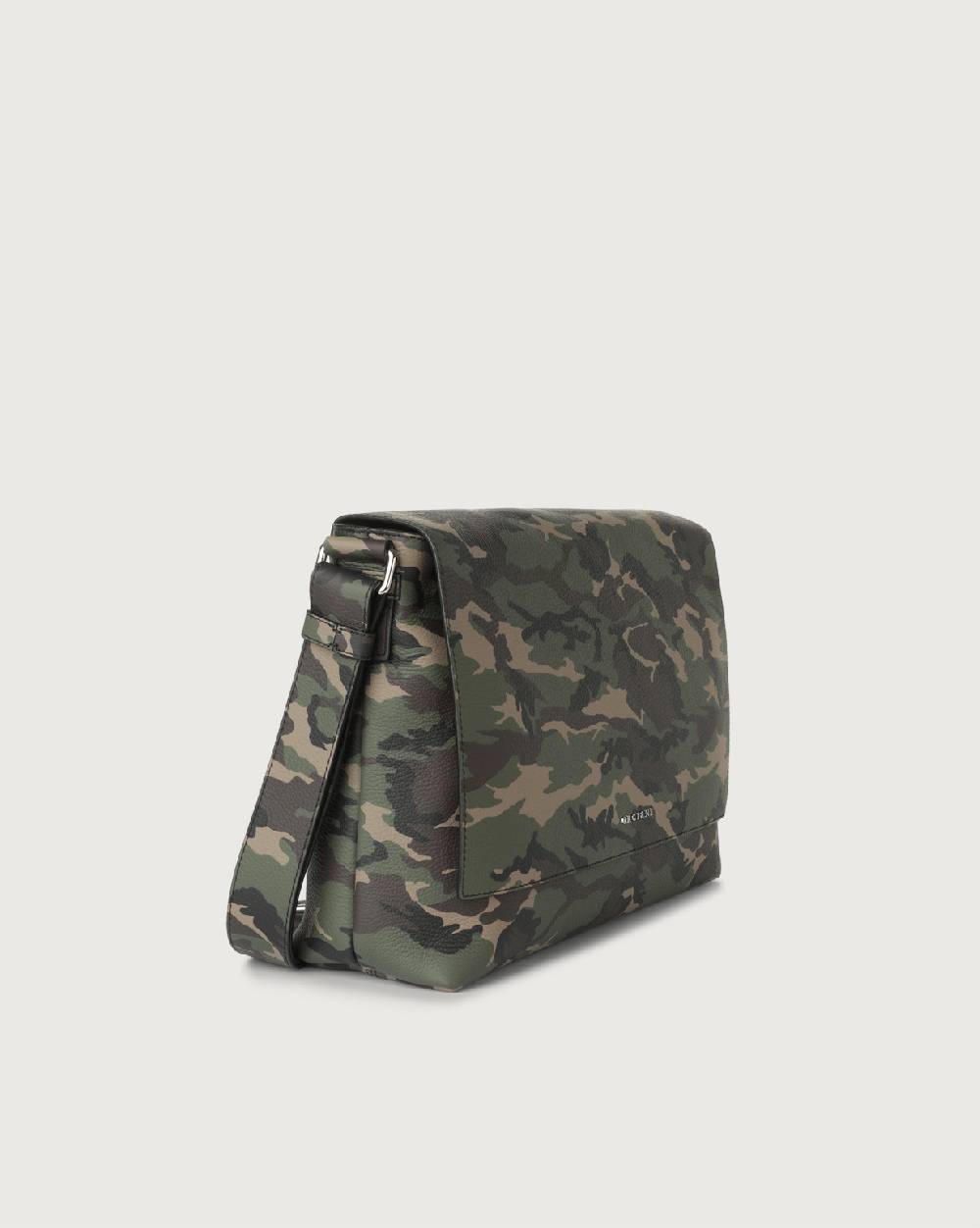 Orciani Borsa messenger Camouflage in pelle Vendita