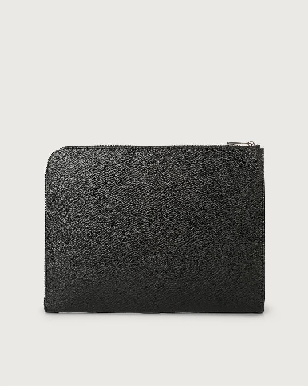 Orciani Pochette slim Timeless in pelle palmellata Spedizione Gratuita