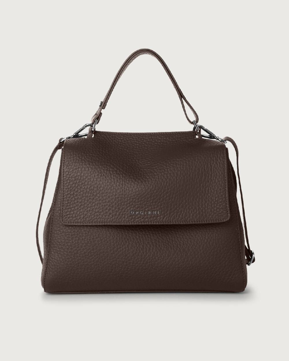 Orciani Borsa Sveva Soft Media a spalla in pelle con tracolla Qualità Garantita