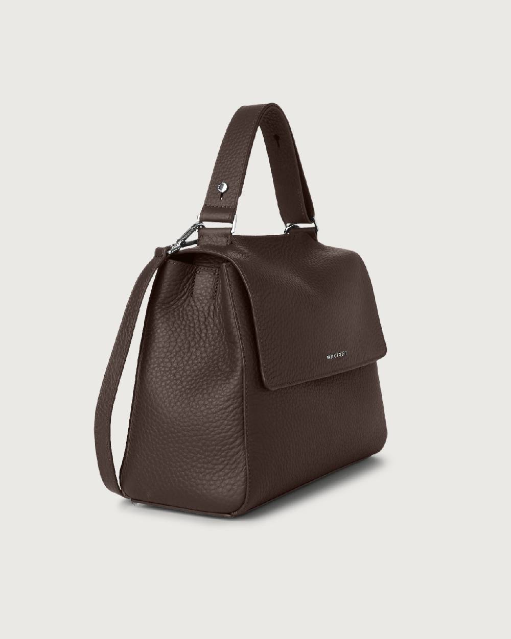Orciani Borsa Sveva Soft Media a spalla in pelle con tracolla Qualità Garantita