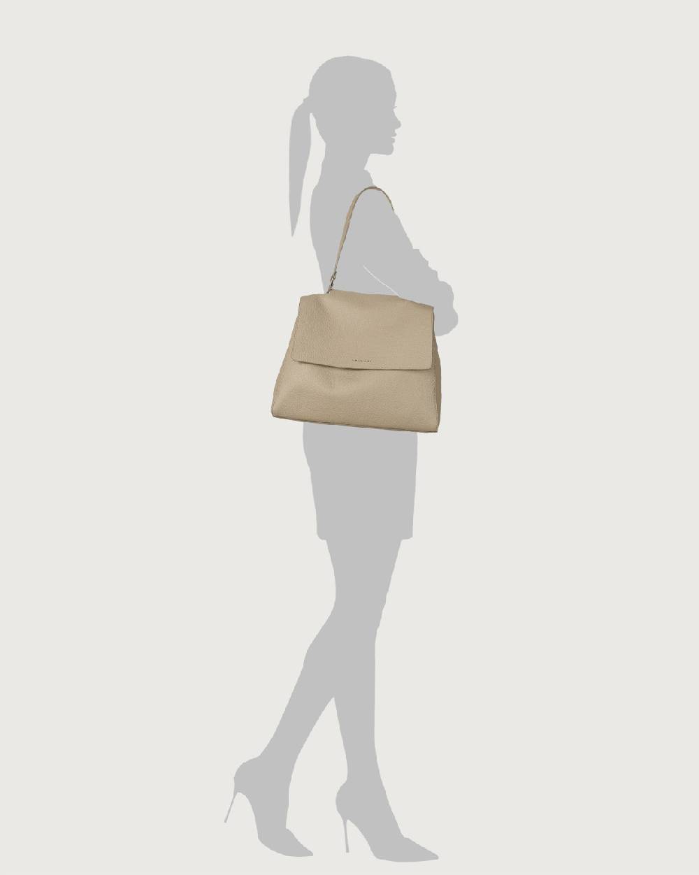 Orciani Borsa a spalla grande Sveva Soft in pelle con tracolla Negozi Online