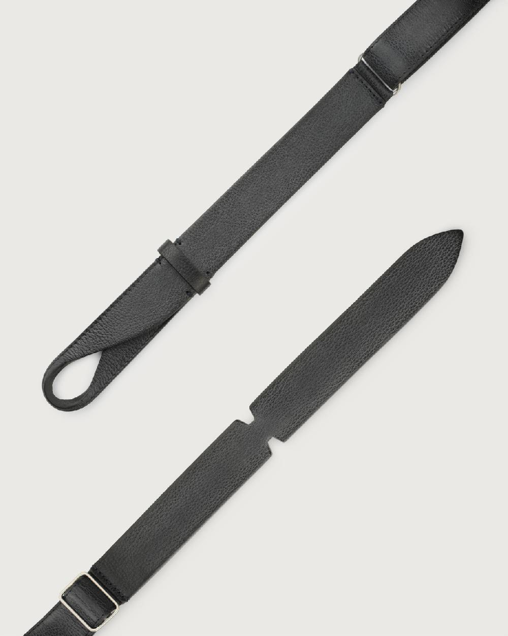 Orciani Cintura Nobuckle Chevrette in pelle Presa