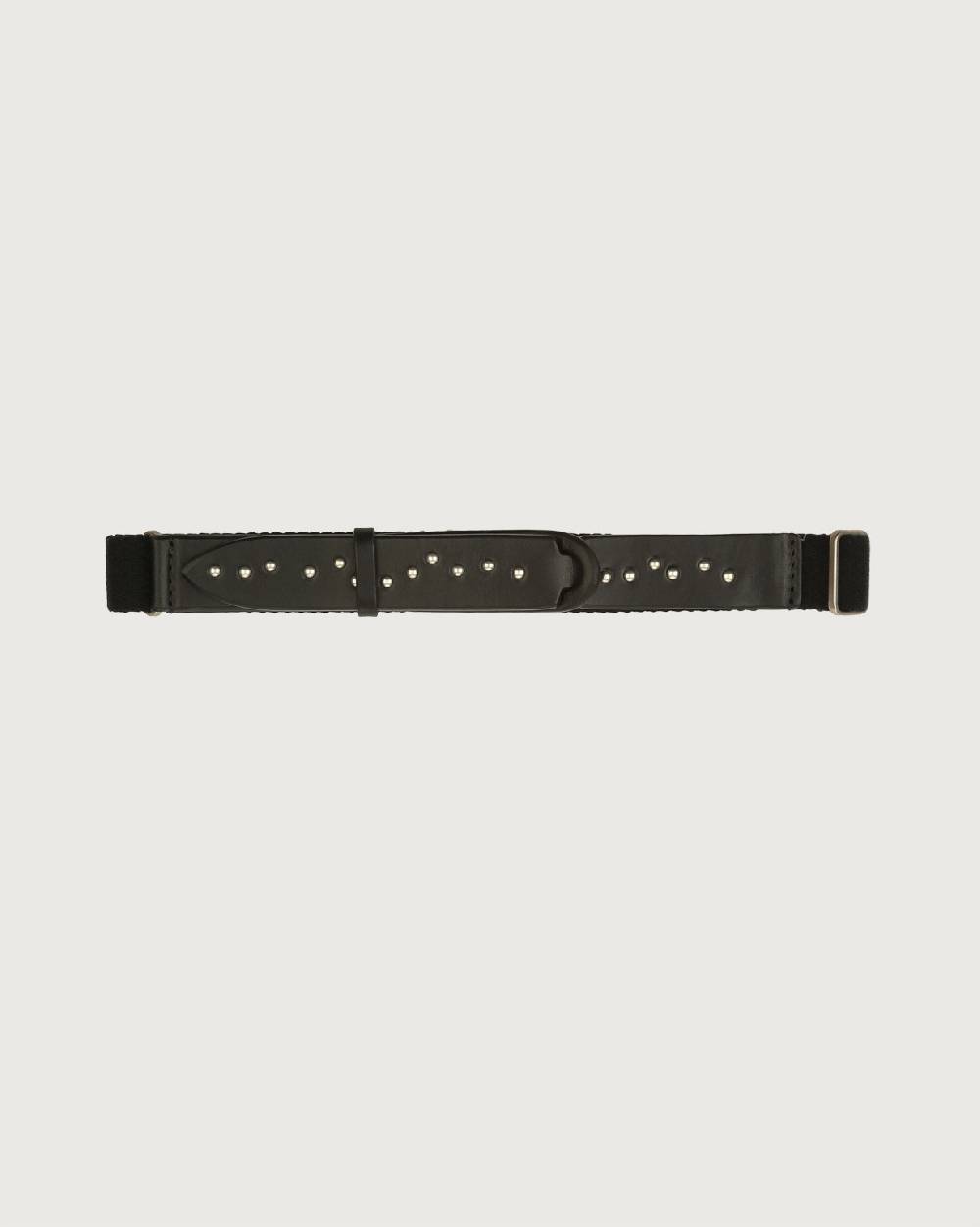 Orciani Cintura Nobuckle Kids Point Metal in cuoio e tessuto In Vendita