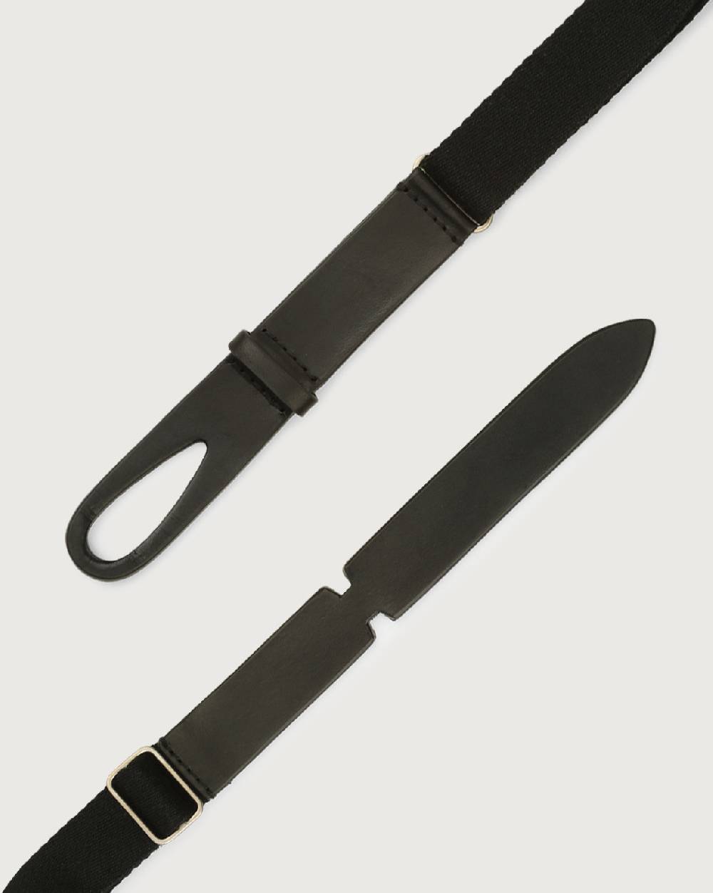 Orciani Cintura Nobuckle Kids Bull in cuoio e tessuto Vendite Flash