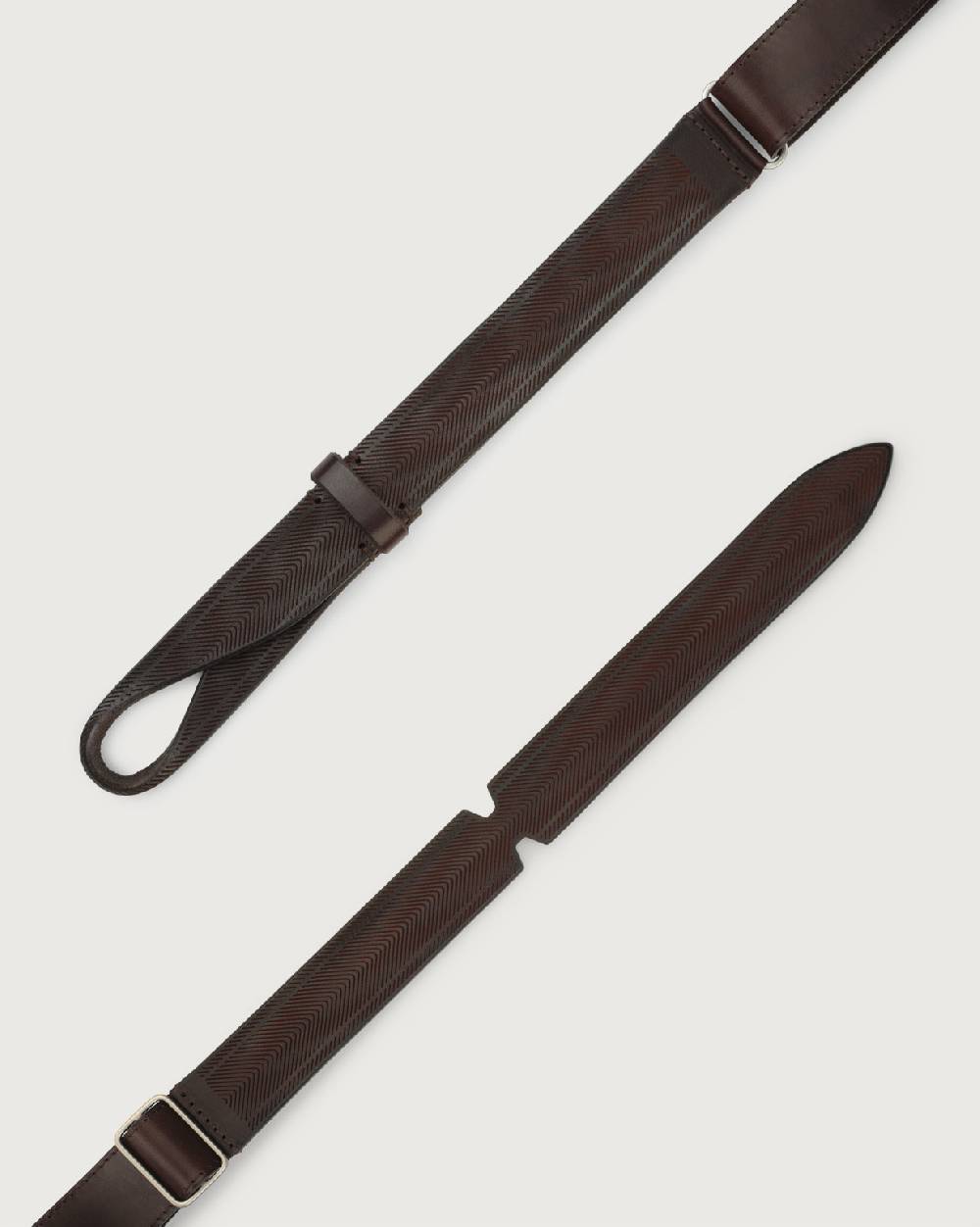 Orciani Cintura Nobuckle Bull Soft in suede Moda