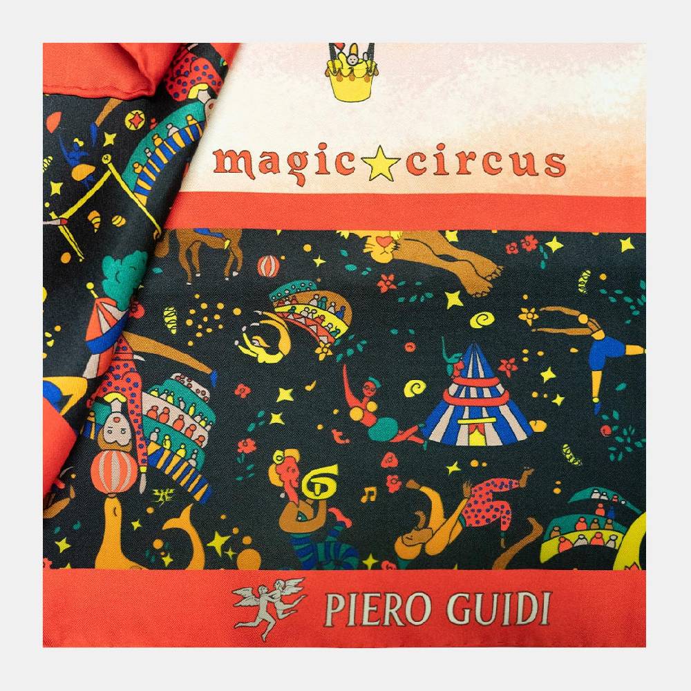 Piero Guidi PIERO GUIDI SILK SCARF "Le Mongolfiere"/ FOULARD IN SETA "Le Mongolfiere"" Pezzi Unici