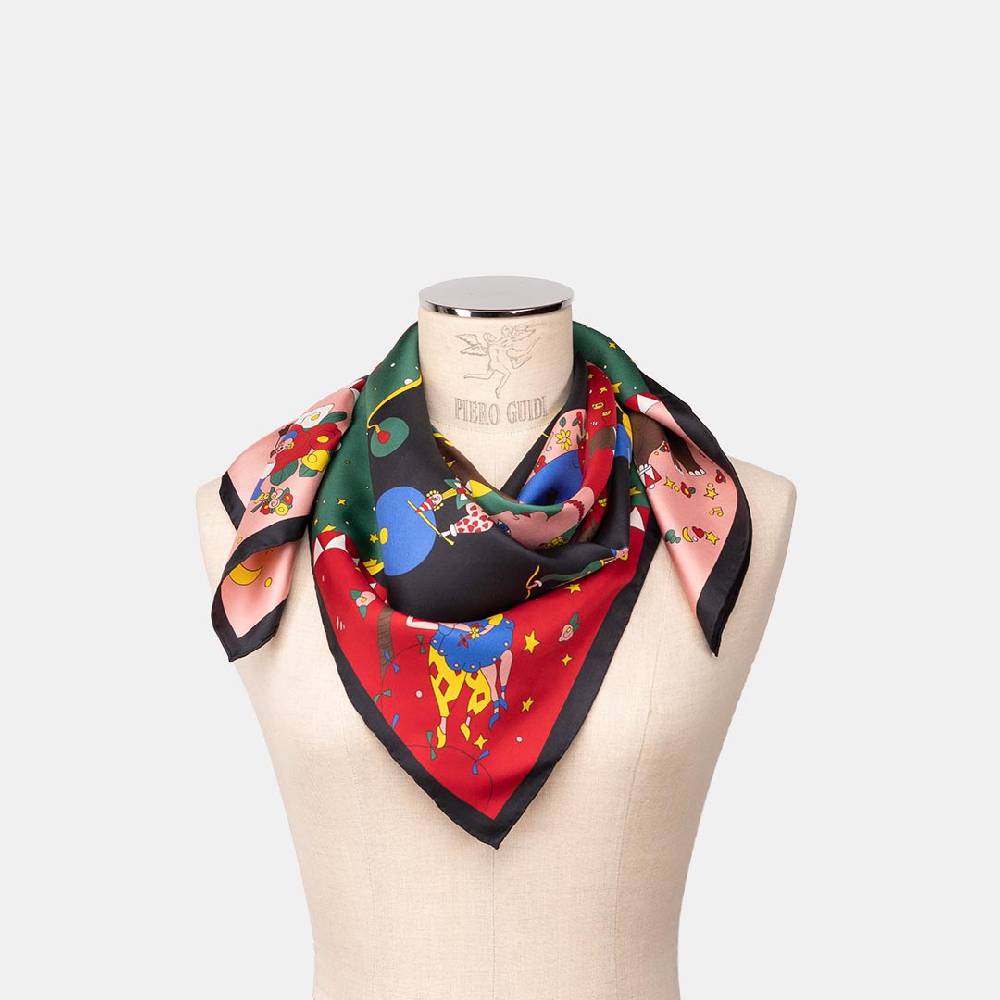 Piero Guidi PIERO GUIDI SILK SCARF "Charlotte"/ FOULARD IN SETA "Charlotte" Qualità Garantita