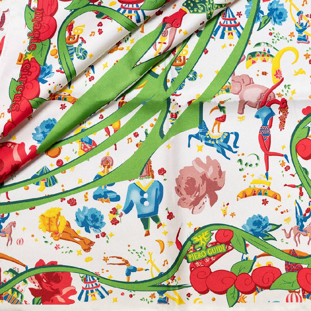 Piero Guidi PIERO GUIDI SILK SCARF "Flower"/ FOULARD IN SETA "Flower" Fino Al -60%