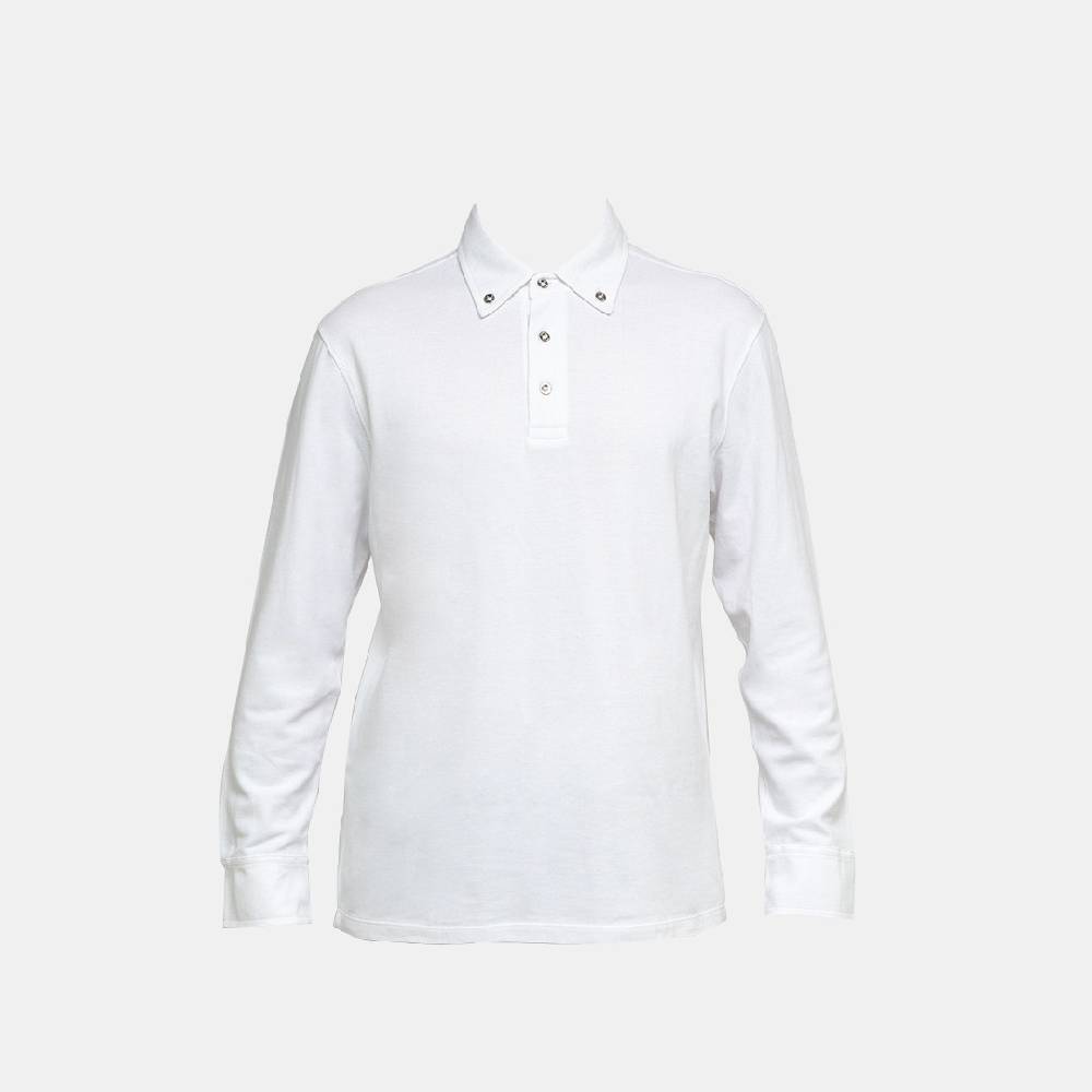 Piero Guidi LineaBold "Metal Botton" Polo Shirt Long Sleeve / Polo manica lunga Vendita Economica