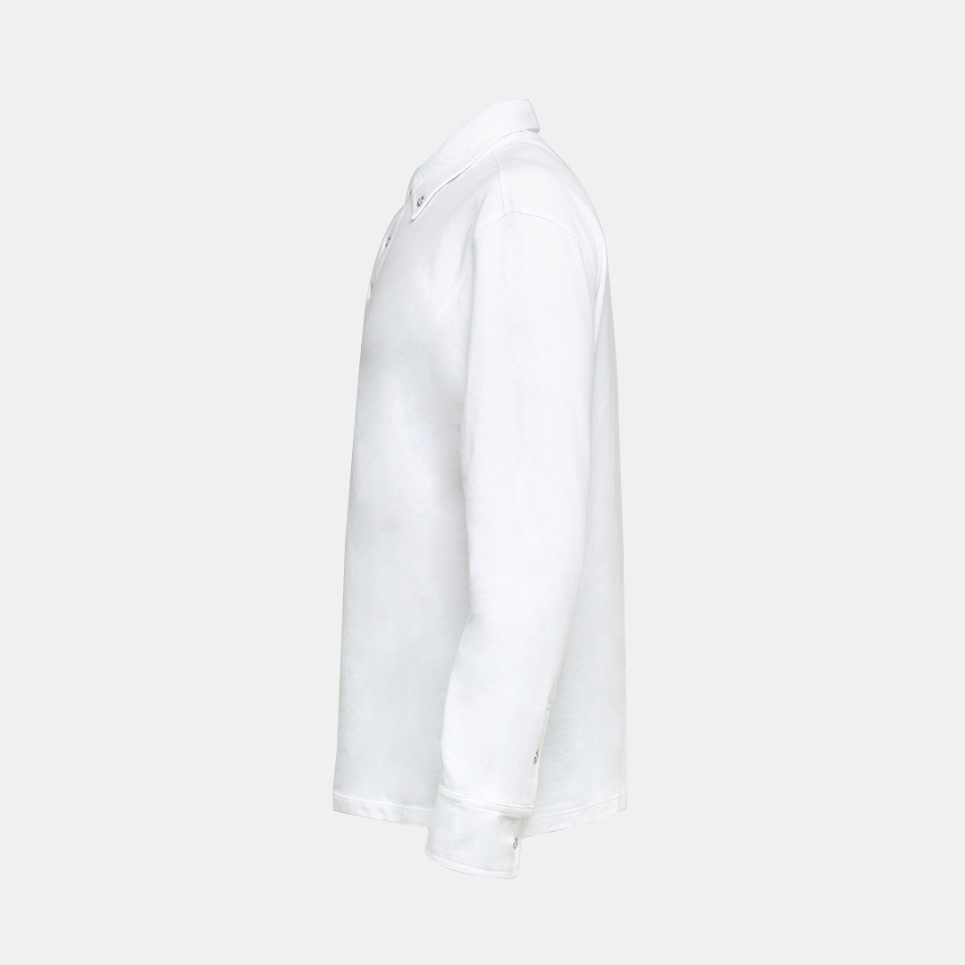 Piero Guidi LineaBold "Metal Botton" Polo Shirt Long Sleeve / Polo manica lunga Vendita Economica