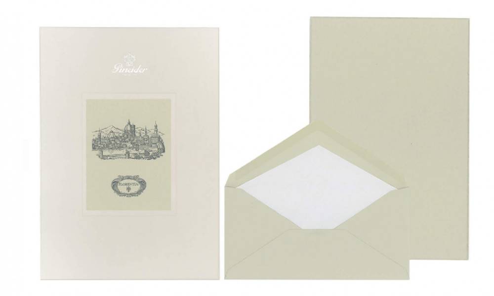 Pineider Set Carta da Lettera Florentia Formato A4 Negozio
