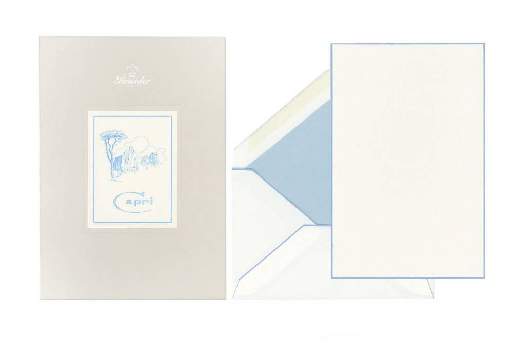 Pineider Set Carta da Lettera Capri A5 In Saldo