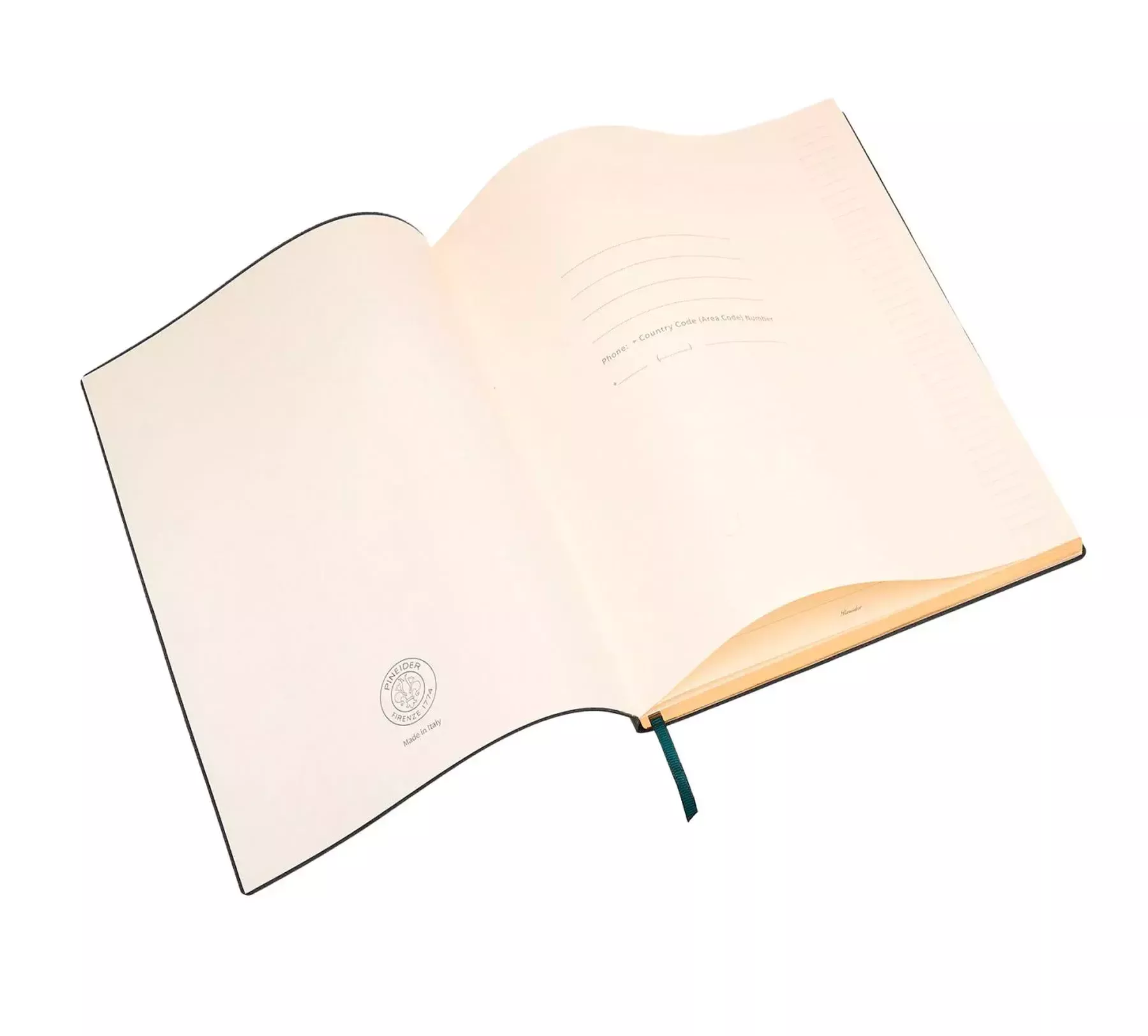 Pineider Notebook Milano Grande a righe In Linea