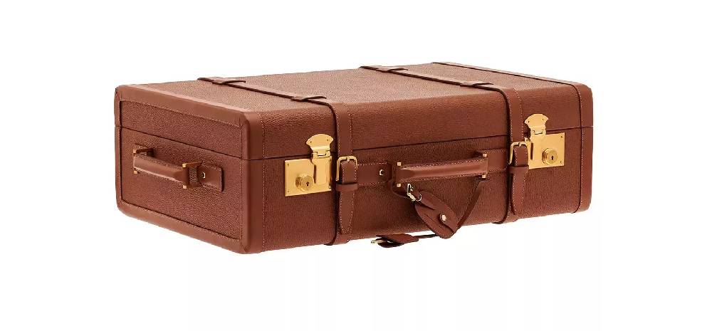 Pineider Passion Suitcase Medium Grained Vendita Economica