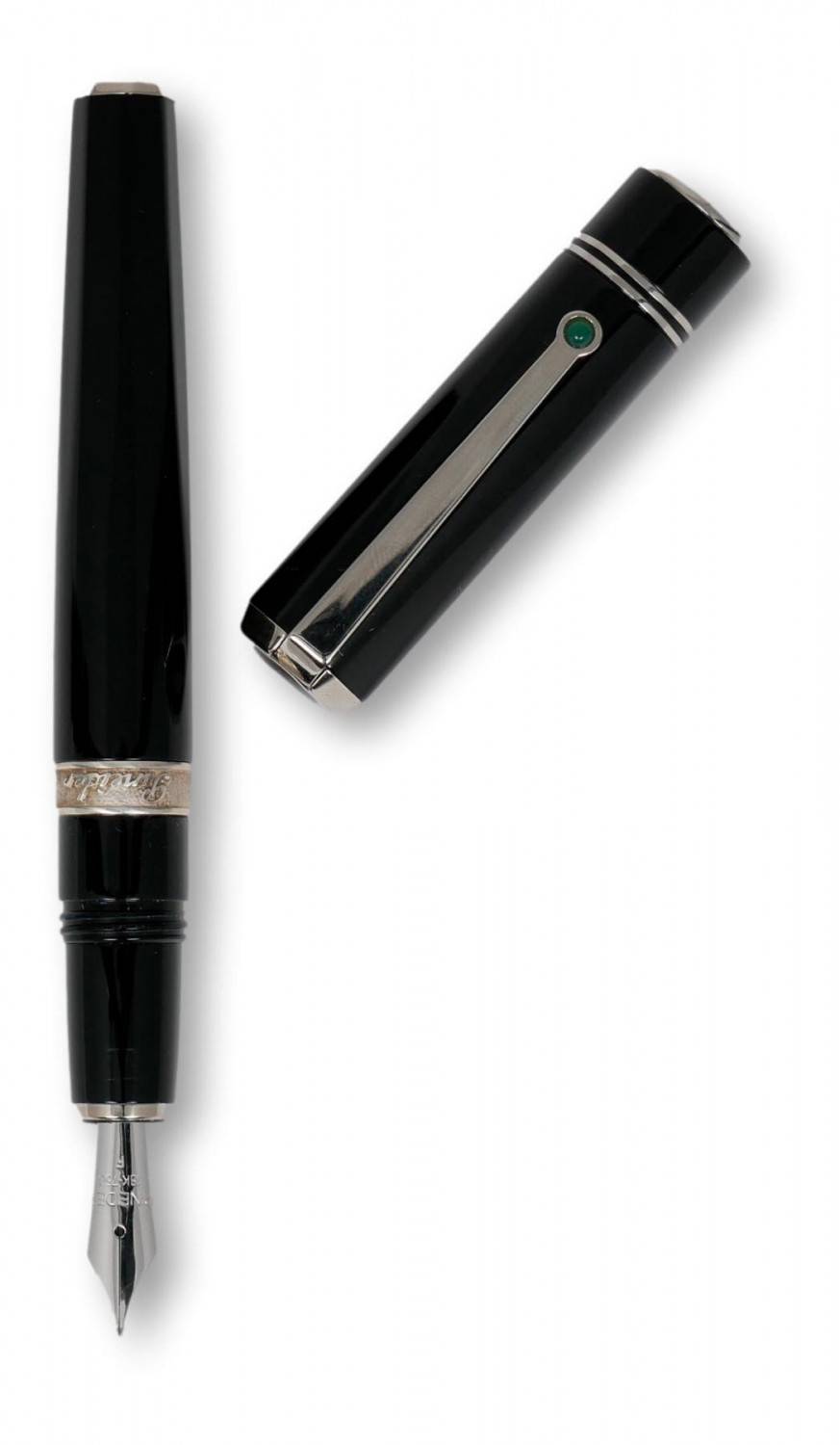Pineider Penna stilografica collezione 1949 con dettagli in argento e logo Pineider Outlet