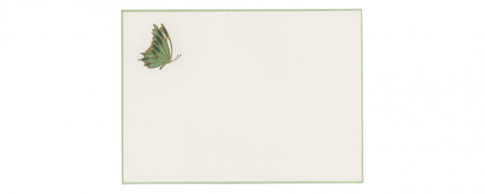Pineider Biglietti con motivo a rilievo Eight Cards Butterfly Italy