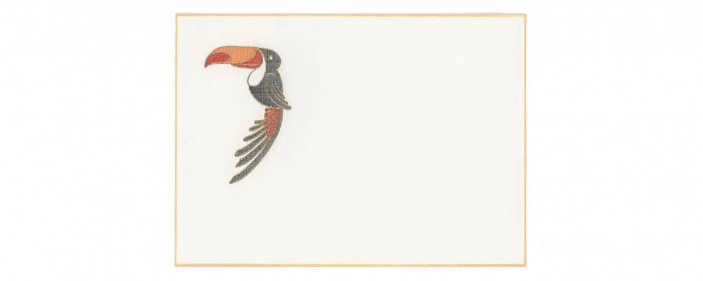 Pineider Biglietti con motivo a rilievo Eight Cards Birds 2025