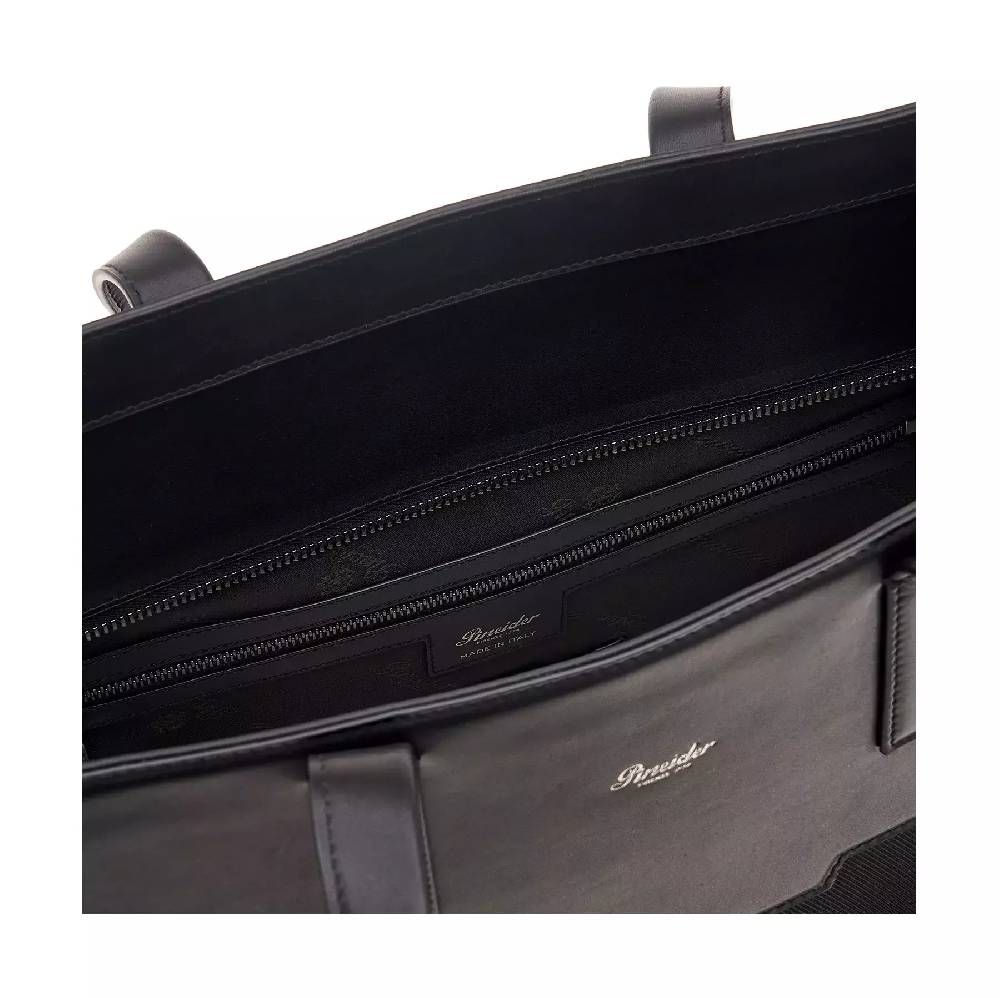 Pineider Lou Tote Bag in Metro Nylon In Linea
