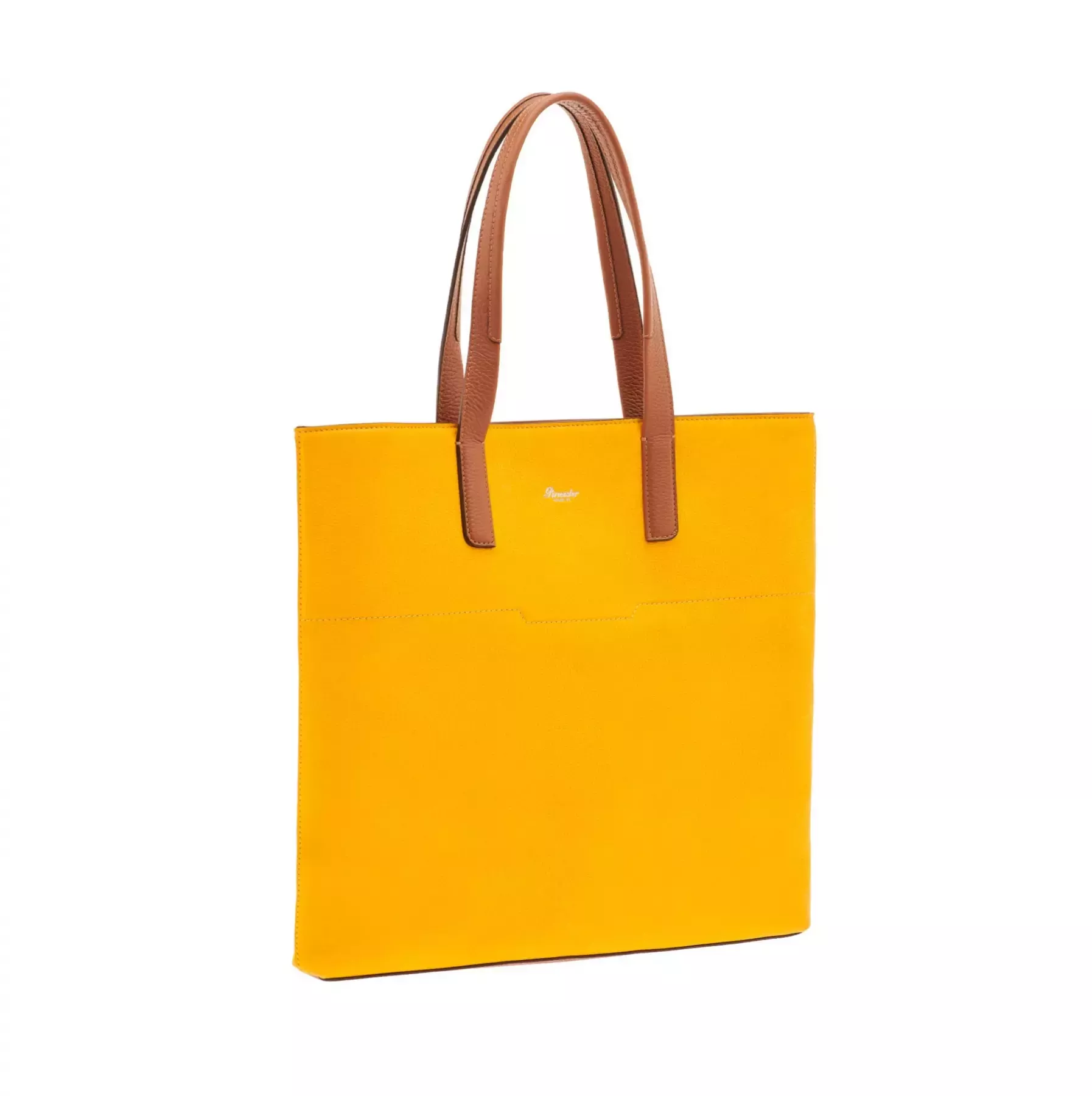 Pineider Slim Shopping Bag in Nabuk Qualità