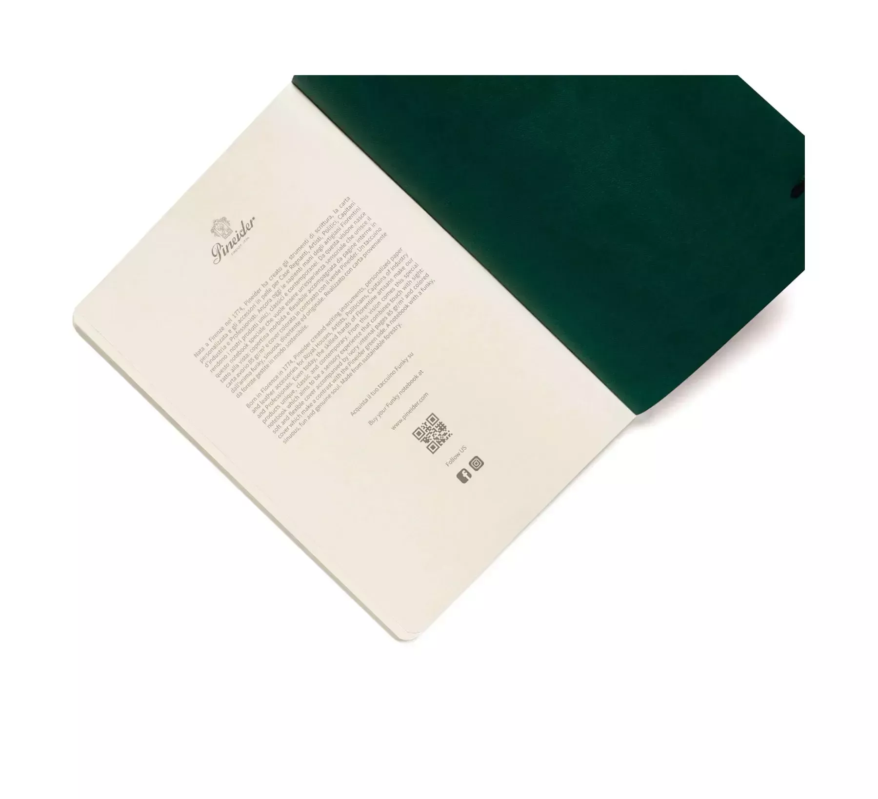 Pineider Notebook Funky Piccolo senza righe Offerta