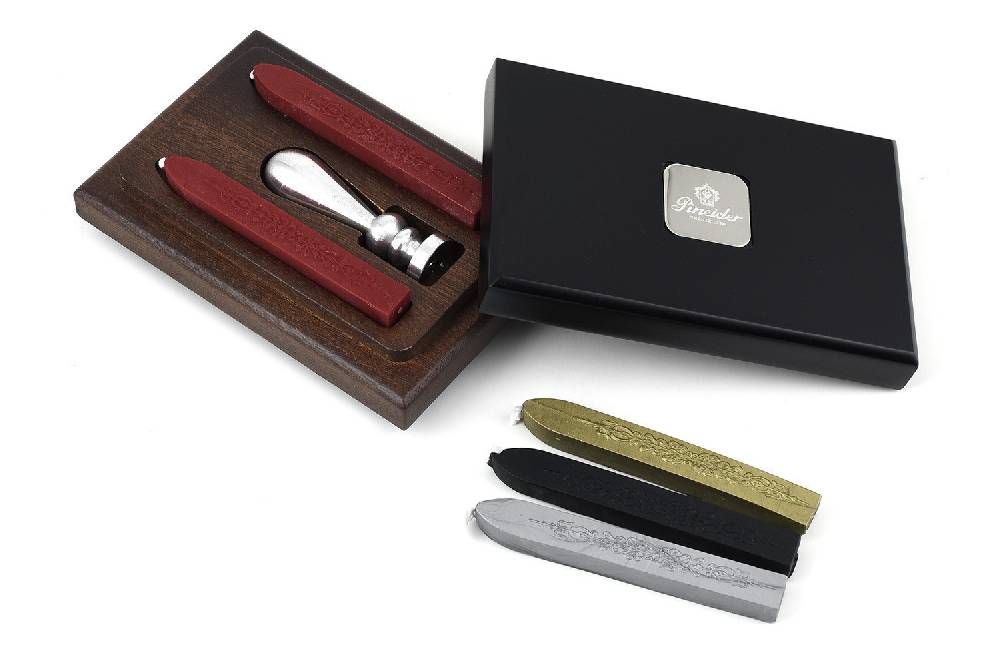 Pineider Sigillo personalizzato con ceralacca - in cofanetto Pineider Presa