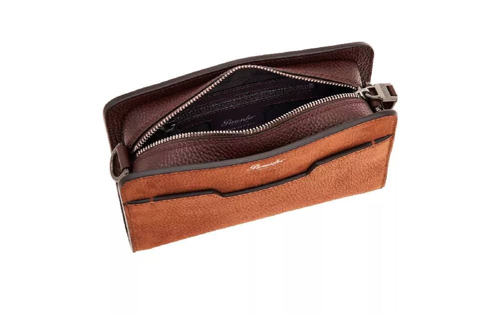 Pineider Odette Crossbody in Nabuk Vendita Economica