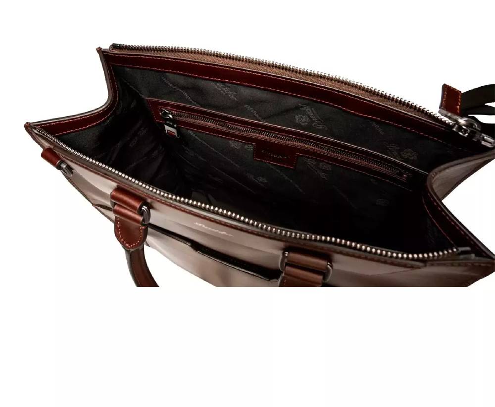 Pineider Florence Shopping Bag in Metro Smooth Italia