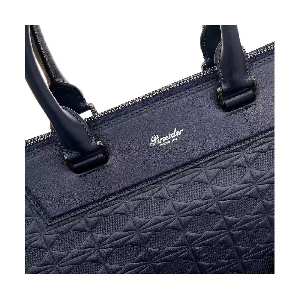 Pineider Business Duffle in Embossed Empress In Linea