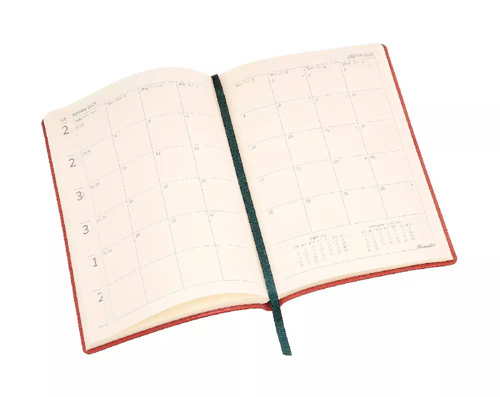 Pineider Agenda Settimanale Classic 2025 - 11x16 cm Presa