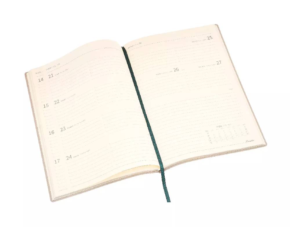 Pineider Agenda Settimanale Milano 2025 in Canvas - 17x24 cm Online