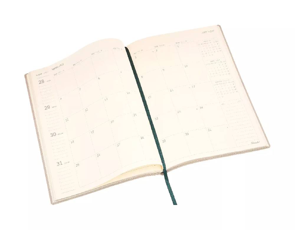 Pineider Agenda Settimanale Milano 2025 in Canvas - 17x24 cm Online