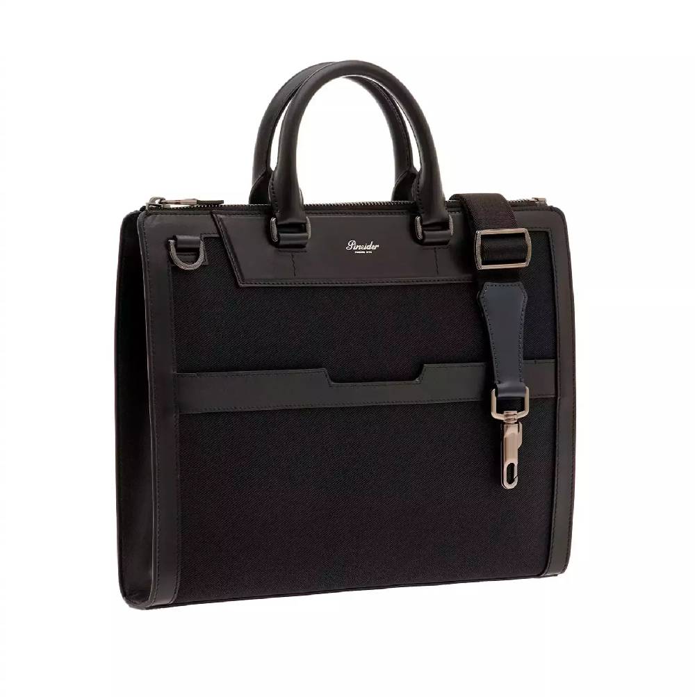 Pineider Slim Briefcase in Metro Nylon Vendite Flash