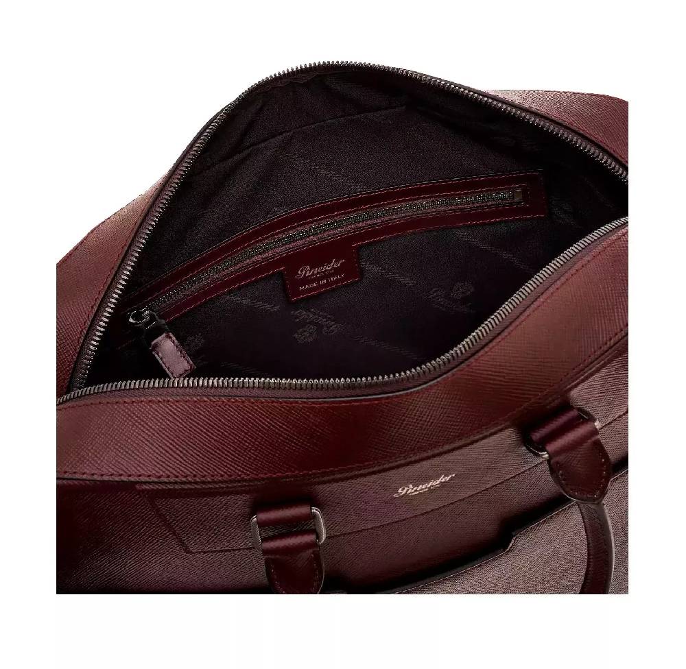 Pineider Tailored Briefcase in Mini Franzi Moda