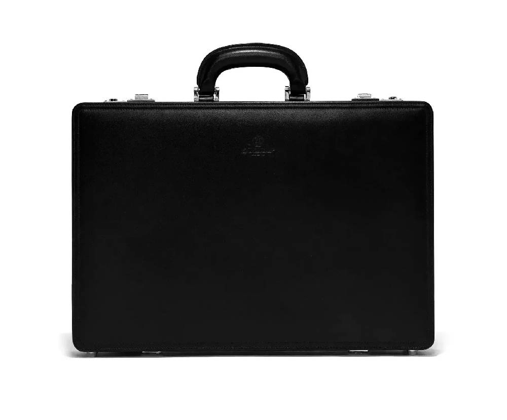 Pineider Bond Briefcase in Metro Smooth Saldi Di Fabbrica