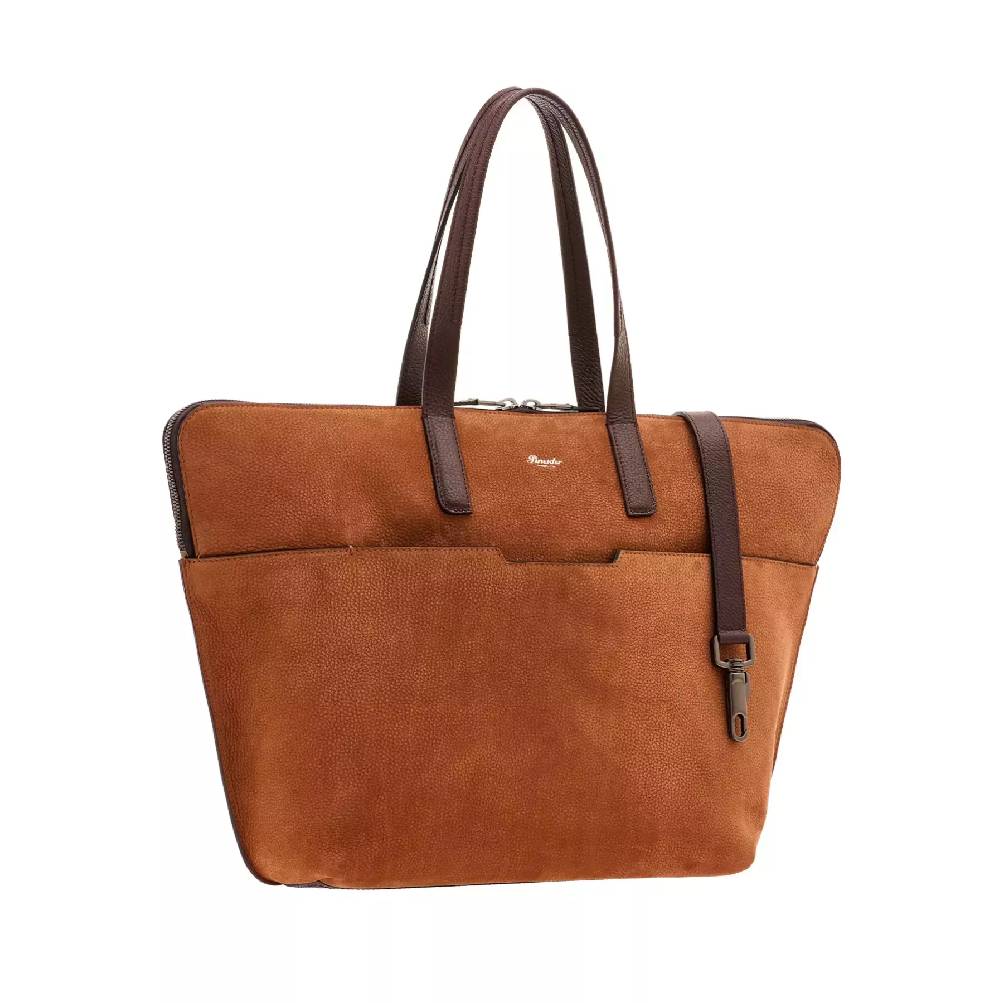 Pineider Saddle Tote Bag in Nabuk Offerte