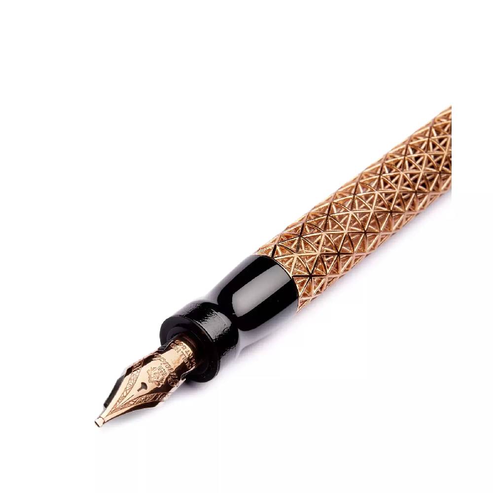 Pineider Penna Stilografica Psycho- Pennino in Oro 14KT Moda