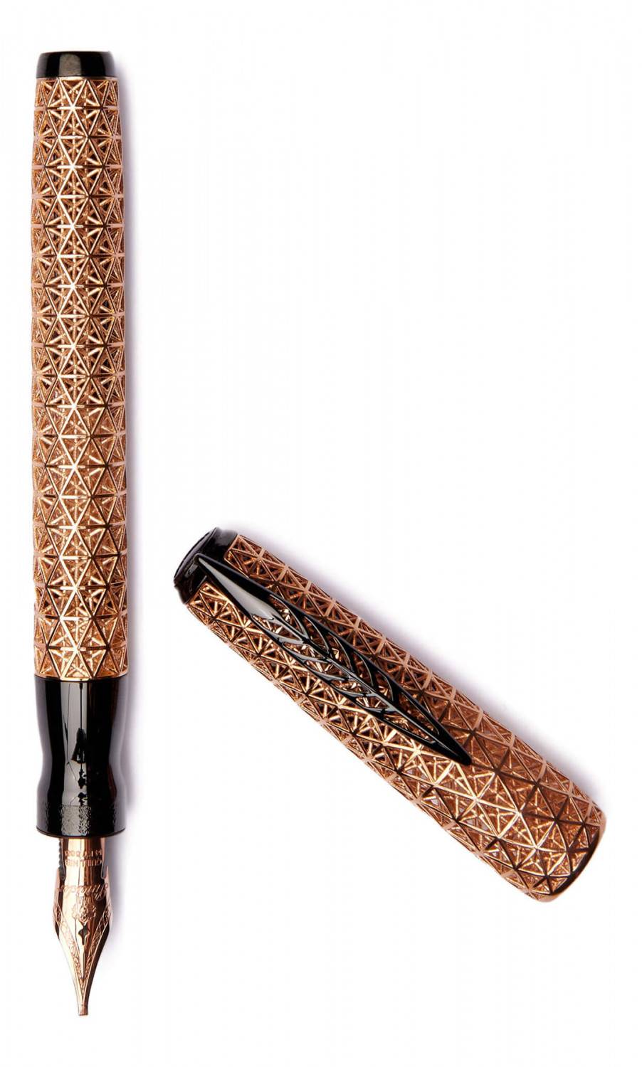Pineider Penna Stilografica Psycho- Pennino in Oro 14KT Moda