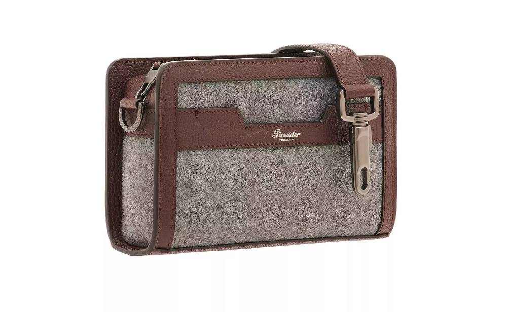 Pineider Odette Crossbody in Wool Spedizione Gratuita