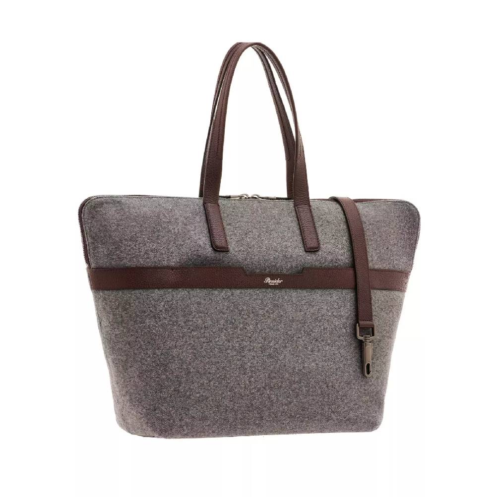 Pineider Saddle Tote Bag in Wool Soddisfazione Garantita