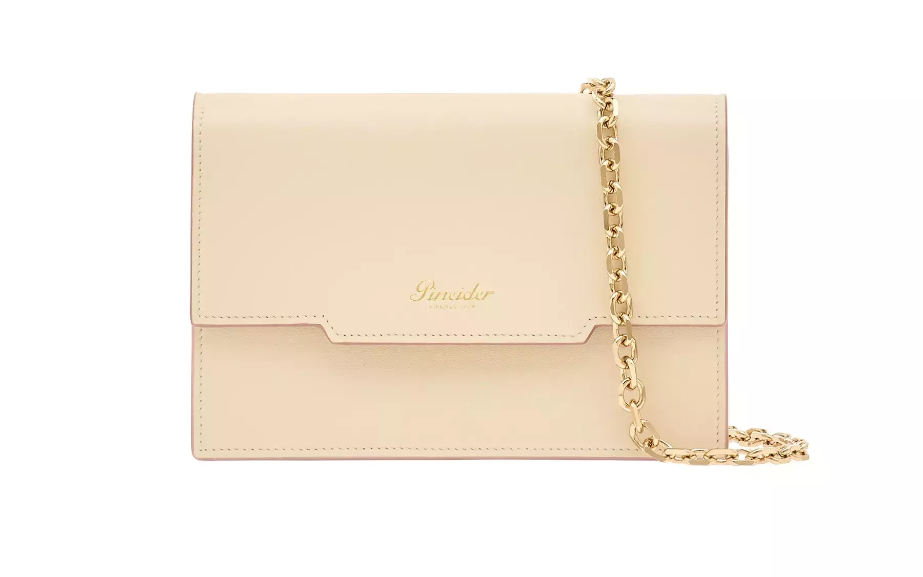 Pineider Flap Shoulder Bag in Metro Smooth Acquista Ora