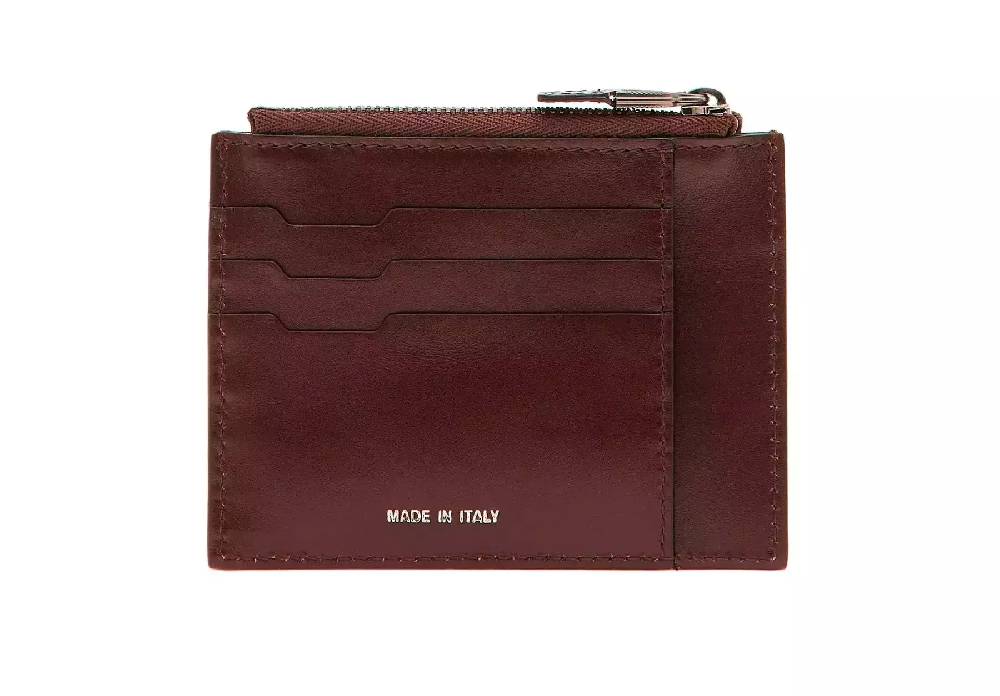 Pineider Porta carte con zip in Metro Smooth Outlet
