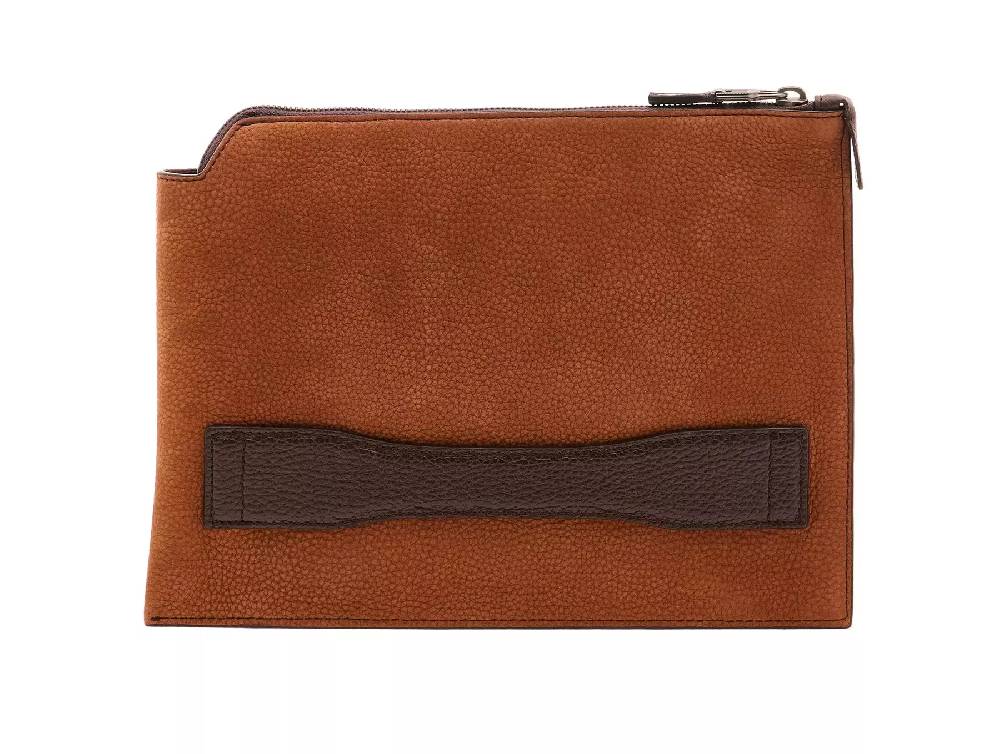 Pineider Pouch Medium in Nabuk Moda